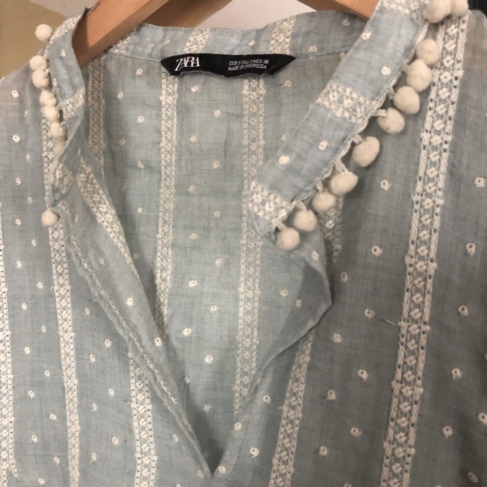 Zara Embroidered Blouse